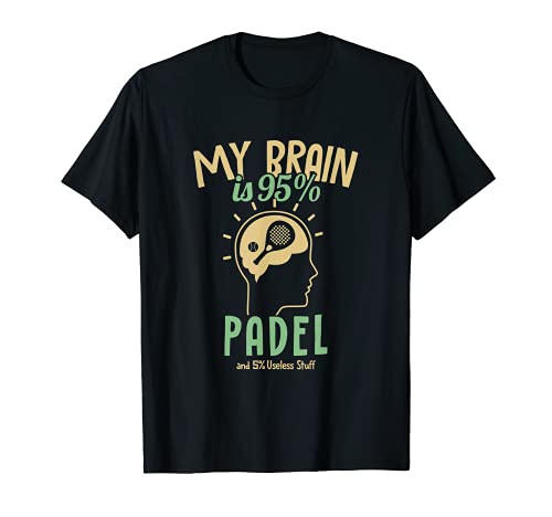 My Brain is 95% Paddleball Paddle Tennis Padel Camiseta