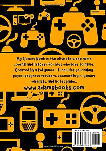 My Gaming Book: Video Game Journal and Tracker - Gamer Orange