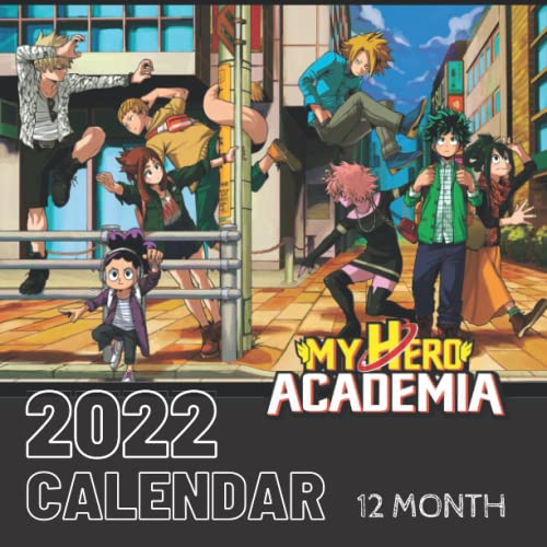 My Hero Academia 2022 Calendar: My Hero Academia Official 2022 Monthly Planner, Square Calendar With 13 Exclusive My Hero Academia Pictures from ... anime calendar with beautiful