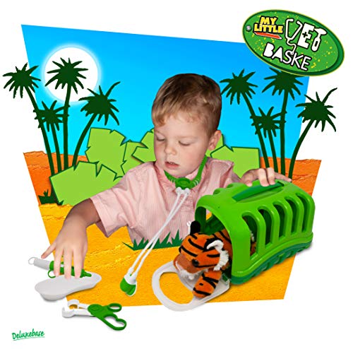 My Little Vet Maletín Veterinario - Set Bebé Tigre de Deluxebase. Kit Veterinario de Juguete para niños. Un Lindo Kit con diseño de Animales Ideal para Juegos de simulación.