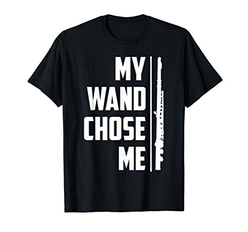 My Wand Me Eligió Flauta Player Marching Band Camiseta
