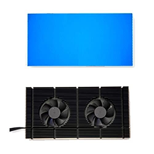MY99 USHOMI Placa Posterior de la GPU, radiador, Tarjeta gráfica, Placa Posterior, Enfriador de Memoria, Ventilador PWM Doble, disipador de Calor VRAM para RTX 3090 3080 3070, Almohadilla de 1 mm 500