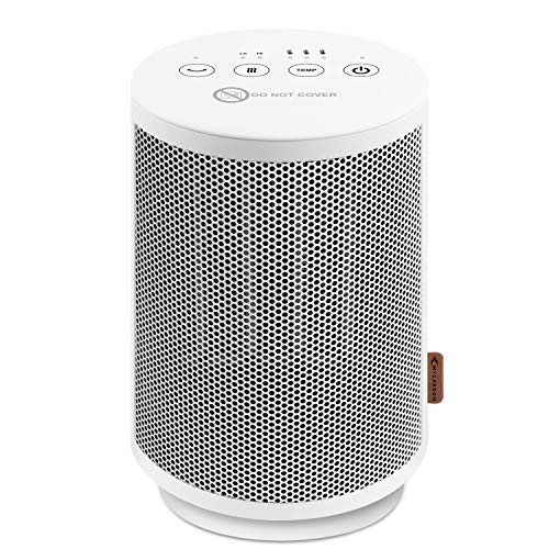 MYCARBON Calefactor de Bajo Consumo 900 W/1500 W Calefactor de Aire Caliente 18 ℃/23 ℃/28 ℃ Calefactor Electrico Ceramico Oscilación 60 ° Silencioso Temporizador 8h