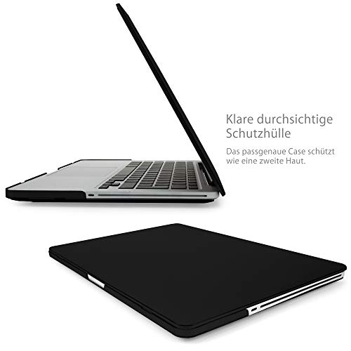 MyGadget Funda Dura Mate para Apple MacBook Pro 13" Antes 2012 (CD ROM) 2008 - 2012 / Modelo A1278 - Case Plástico Hardshell - Carcasa Rígida - Cover Negro