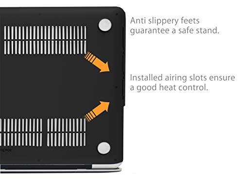 MyGadget Funda Dura Mate para Apple MacBook Pro 13" Antes 2012 (CD ROM) 2008 - 2012 / Modelo A1278 - Case Plástico Hardshell - Carcasa Rígida - Cover Negro