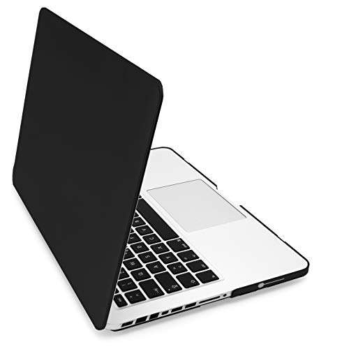 MyGadget Funda Dura Mate para Apple MacBook Pro 13" Antes 2012 (CD ROM) 2008 - 2012 / Modelo A1278 - Case Plástico Hardshell - Carcasa Rígida - Cover Negro
