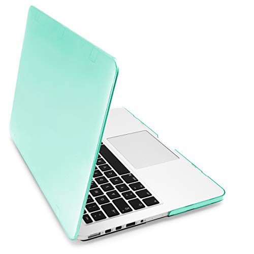 MyGadget Funda Dura Transparente para Apple MacBook Pro Retina 13" 2012 - 2015 / Modelos A1425 A1502 - Case Hardshell - Carcasa Rígida - Cover Turquesa