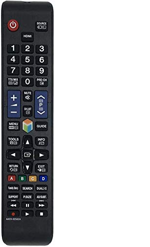 MYHGRC Mando a Distancia Samsung TV para Mando a Distancia para Samsung HDTV LCD LED Smart TV-Reemplazado AA59-00580A AA59-00582A -No Requiere configuración Mando a Distancia para Samsung TV