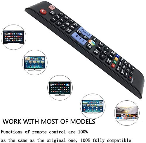MYHGRC Mando a Distancia Samsung TV para Mando a Distancia para Samsung HDTV LCD LED Smart TV-Reemplazado AA59-00580A AA59-00582A -No Requiere configuración Mando a Distancia para Samsung TV