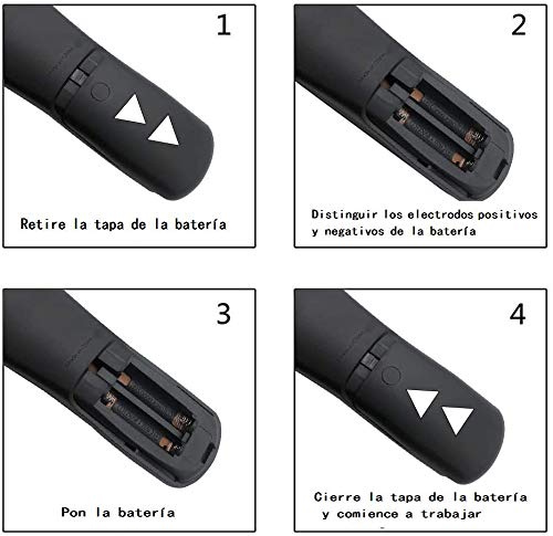 MYHGRC Mando a Distancia Universal de TV para Mando Universal Samsung, Vizio, LG, Sony, Panasonic, Toshiba, Philips, SEIKI, Hitachi, JVC,TCL,VESTEL,RCA Smart TV,con Control Remoto Universal