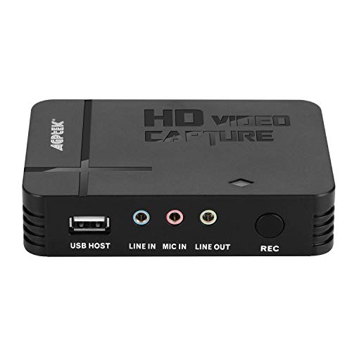 MYPIN Capturadora VÍdeo Audio Game Capture HDMI HD 1080P 30FPS HDMI a USB Tarjeta de Captura con Mic-IN para Xbox 360/ One PS3 PS4