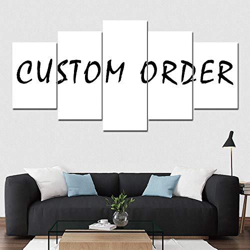 Myrdsio Artwork The Picture Canvas Print Wall Art Painting Home Decor 5 Piece Among Us HD Print 5 Part Modular Posters Modern Living Room Kitchen Decoration