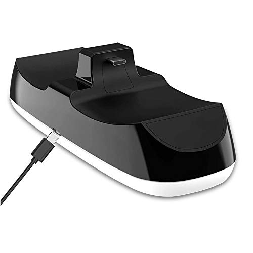 N  A Estación De Carga del Controlador Ps5 DualSense, Base De Carga del Controlador USB para Playstation 5, Accesorios De La Consola Ps5, Carga hasta Dos Controladores Inalámbricos DualSense.