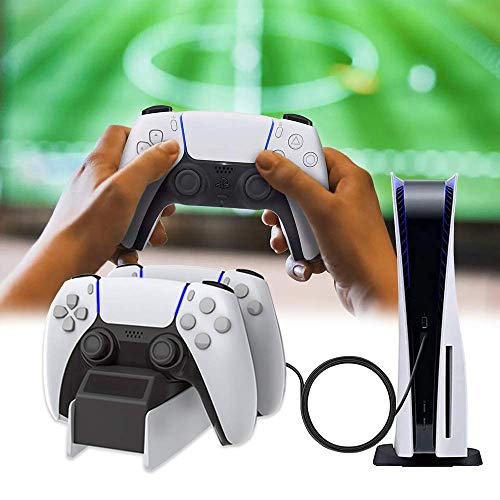 N  A Estación De Carga USB para Controlador Ps5, Base De Carga Compatible con Playstation 5 Dualsense, Base De Estación De Carga