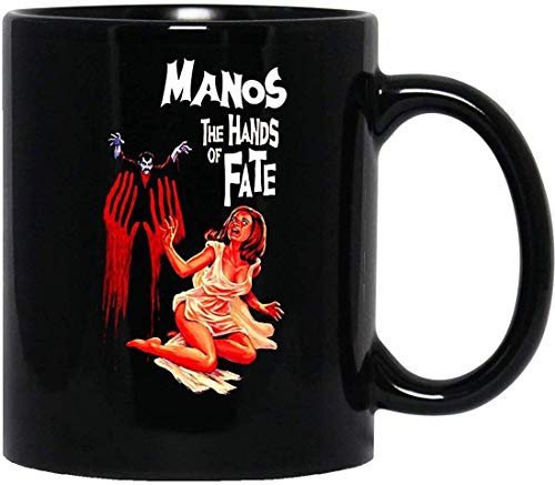 N\A Horror Manos The Hands of Fate Movie Film The Master Halloween Tom-Neyman Taza con asa, Taza de café Reutilizable de cerámica aislada, Taza de Viaje de café