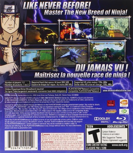 Namco Bandai Games Naruto Ultimate Ninja Storm, PS3 PlayStation 3 Inglés vídeo - Juego (PS3, PlayStation 3, Lucha, Modo multijugador, T (Teen))