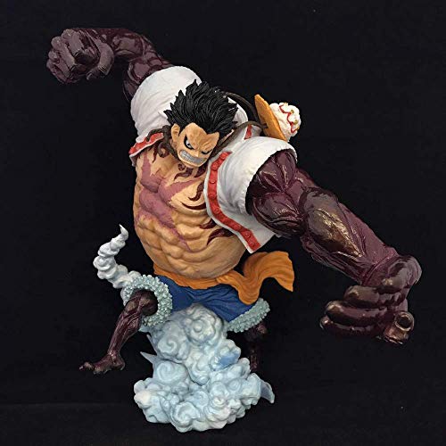 NAMFXH Top Decisive Battle 4th Gear Luffy 4th Gear Ape King Gun Escritorio de computadora Decoración PVC Anime Modelo de Personaje Figura de Juguete Figura Decoración Altura -8.27in