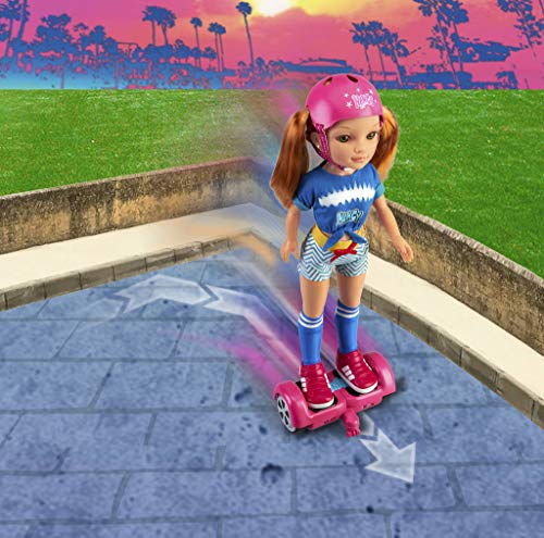 Nancy - Un Día con Mi Hoverboard, Muñeca Mecánica con Patinete Hoverboard para Niños y Niñas a Partir de 3 Años, Multicolor, (Famosa 700015134)