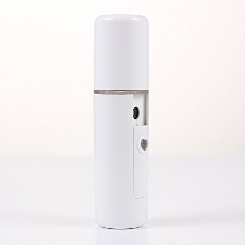 Nano facial Mister portátil Mini cara Mist Práctico pulverizador atomización pestañas extensiones fresco facial Steamer, 20 ml USB recargable Mini belleza Nano práctico pulverizador facial Mister