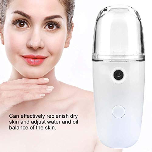 Nano Ion Mist Sprayer, USB Recargable, Profesional Nano Face Humidifier, Beauty Moist Skin Care Sprayer para Face Personal Skin Care Care