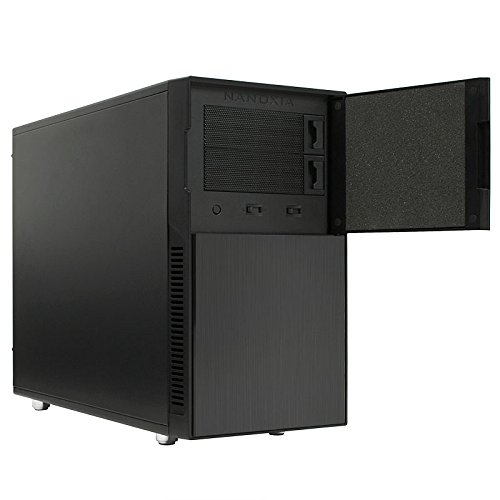 Nanoxia Deep Silence 4 carcasa de mini torre para Micro-ATX, Mini-ITX, control de ventilador de 2 canales, antracita