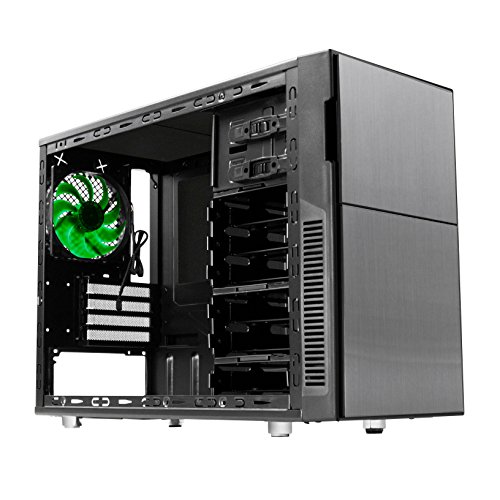 Nanoxia Deep Silence 4 carcasa de mini torre para Micro-ATX, Mini-ITX, control de ventilador de 2 canales, antracita