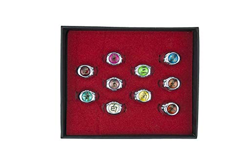 Naruto Juego de 10 anillos Akatsuki