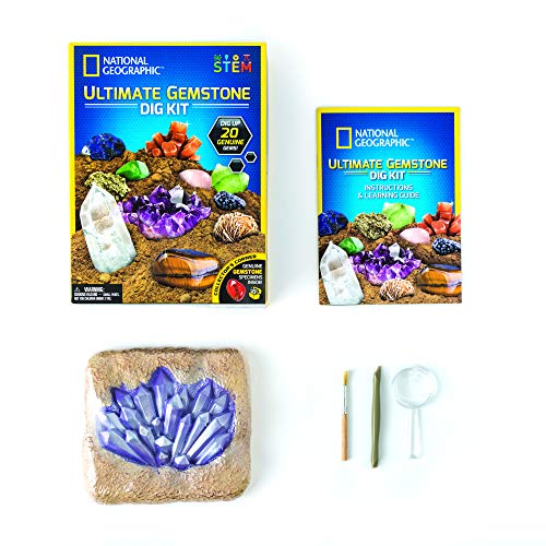 NATIONAL GEOGRAPHIC Ultimate Gemstone Dig Kit, Multicolor (JM80206)