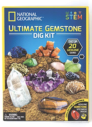 NATIONAL GEOGRAPHIC Ultimate Gemstone Dig Kit, Multicolor (JM80206)