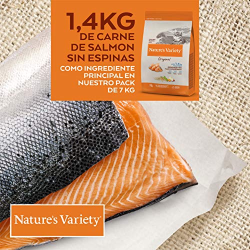 Nature's Variety Original - Pienso para gatos esterilizados con salmón sin espinas 7 Kg