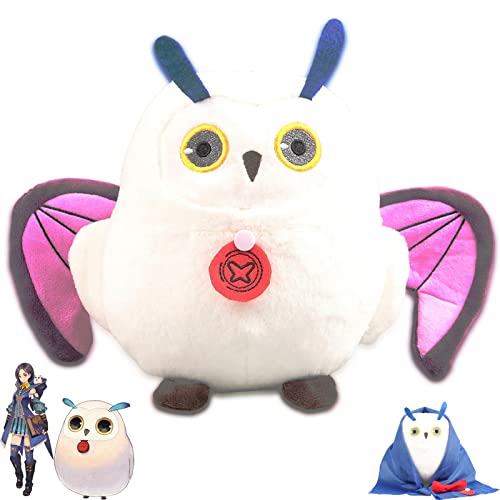 NAUXIU Tales of Arise Plushie, Owl Plush Toy, Removable Cartoon Anime Soft Stuffed Plush Gift for Kid and Fans, Owl Animal Cuddly Toy, Stuffed Toy,Animal Plush Toys