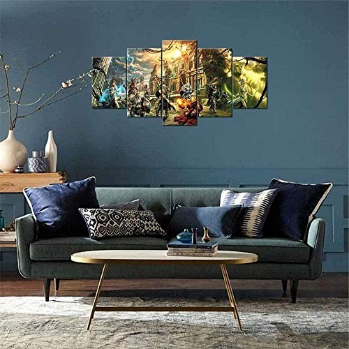 NC83 5 Cuadros consecutivos Cinco Cuadros consecutivos Might and Magic Legacy Ambiente Festivo 150x80cm