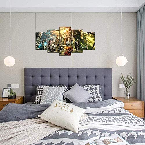 NC83 5 Cuadros consecutivos Cinco Cuadros consecutivos Might and Magic Legacy Ambiente Festivo 150x80cm