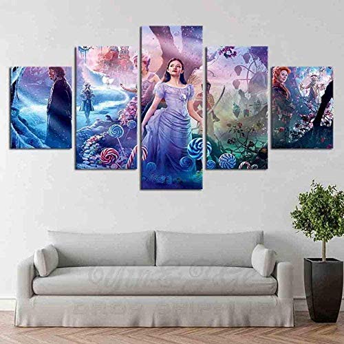 NC83 Impresión de Lienzo 5 Piezas Panel de Lienzo Mass Effect Andromeda Game PicturesCanvas Mural Imagen Pintura en la Sala de Estar Dormitorio para el hogar 150x80cm