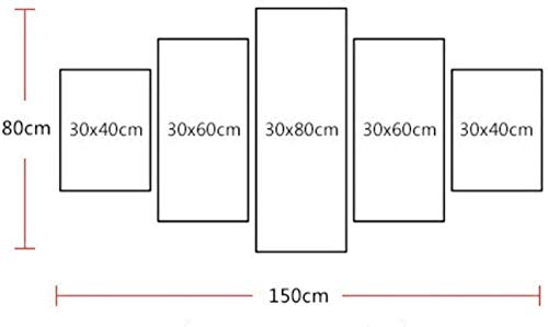 NC83 Prey Mooncrash Juego Canvas Wall Art Pictures 5 Piezas Sala de Estar 150x80cm