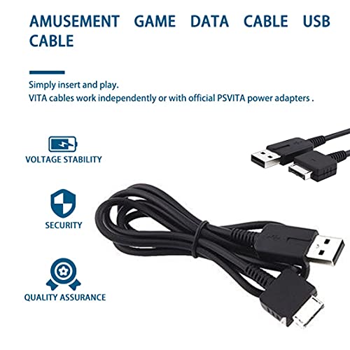 #N/D Cable Cargador de Plomo de Carga USB 2 en 1 para Sony Playstation PS Vita