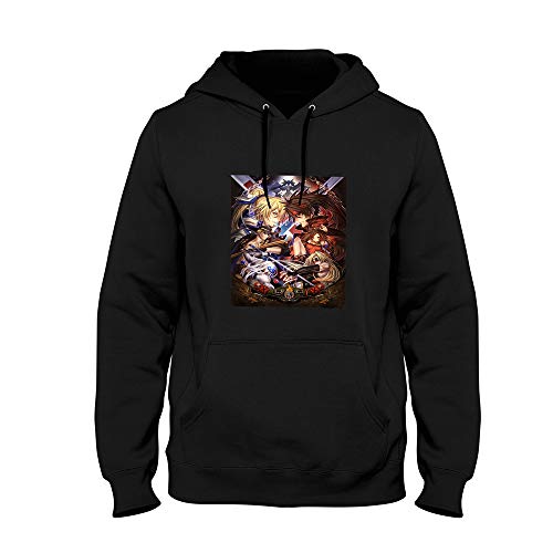 n/d Guilty Gear Sol Badguy Ky Kiske Sudaderas con Capucha de algodón Unisex (Black,XXL)