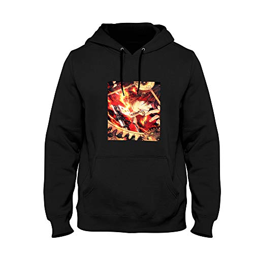 n/d Guilty Gear Sol Badguy Sudaderas con Capucha de algodón Unisex (Black,S)