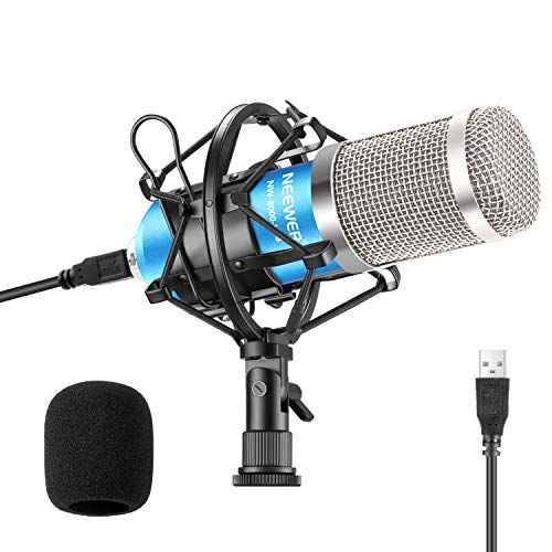 Neewer USB Micrófono 192KHZ 24Bit Plug & Play Computadora Cardioide Micrófono Podcast Micrófono Condensador con Chip Sonido Profesional para PC Karaoke Livestreaming YouTube Grabación de Juego