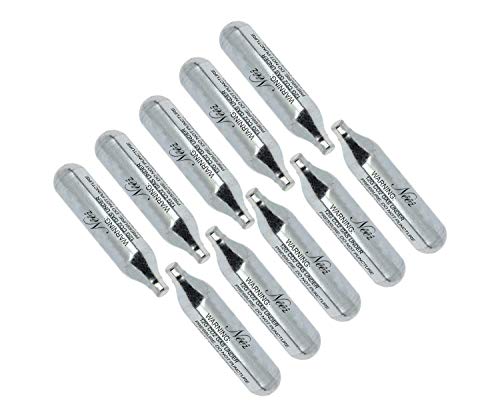 NEEZ Powerlet 12g Co2 Cartuchos Gas para Cápsula Rifle Pistola BB Gun Paintball Airgun Cilindro, Pack 10, 8.3 x 2 x 2 cm