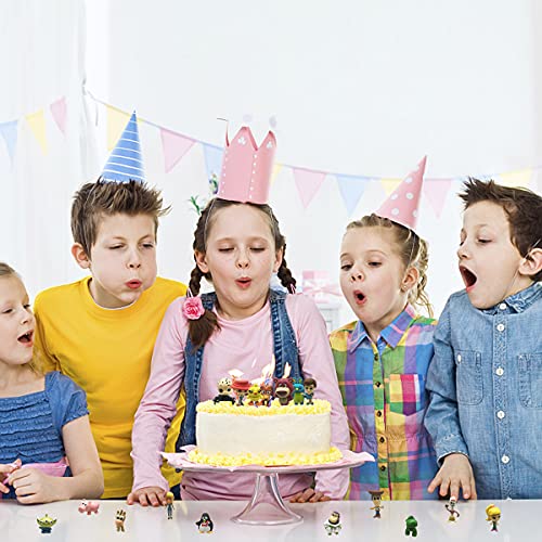 Nesloonp 17 Pack Toy Story de Aventuras de Woody y Perdigón, Juguetes niños Suministros Divertidos para Fiestas para niños pequeños, Juego de decoración para Tartas para cumpleaños