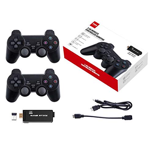 Neutral 32GB 4K Ultra HD Game Stick Game 3000 en 1 + 2.4G Controlador inalámbrico Gamepad Admite 40 Juegos de Formato de simulador