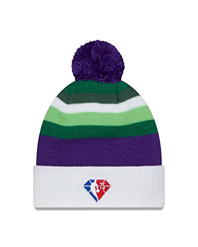 New Era Milwaukee Bucks Official 2021/22 NBA City Edition - Gorro de invierno, color blanco