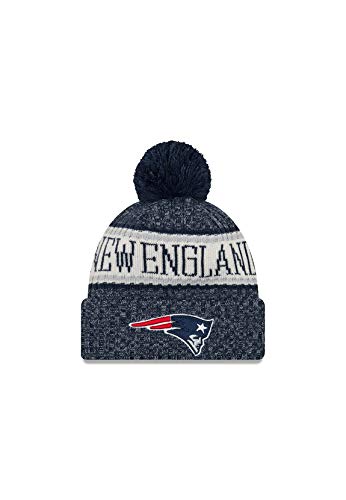 New Era NFL England Patriots Authentic 2018 Sideline Sport Bobble Knit