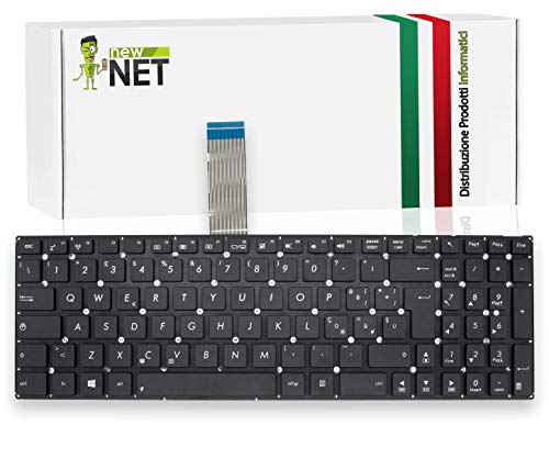 New Net Keyboards Clavier Italien Compatible pour Ordinateur Portable ASUS F550C F550L F550W F550LD F550LN F552W F552 x552c X552L K550J K550JF K550VX P550C X501 F550c X501U X501XE