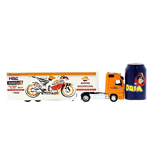 New Ray Camion Repsol Honda Truck 2017 1/43°-15883 Mercedes-Benz Juego, Multicolor