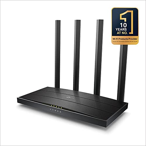 [New] TP-Link AC1900 - Router inalámbrico Doble Banda (2,4 GHz / 5 GHz),WiFi MU-MIMO, 4xGigabit LAN Ports /1xWAN Port, Tecnología Beamforming, Smart Connect, Control Parental (Archer C80)