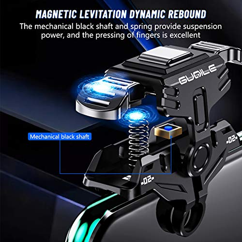 Newseego PUBG Mobile Game Controller Trigger,Desencadenadores de Controladores de Juegos Móviles PUBG[Versión Actualizada],Sensibilidad Disparador Móvil Apuntar y Disparar Teclas para PUBG-Negro