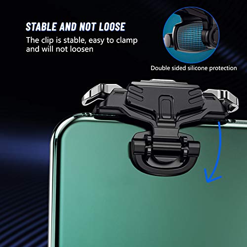 Newseego PUBG Mobile Game Controller Trigger,Desencadenadores de Controladores de Juegos Móviles PUBG[Versión Actualizada],Sensibilidad Disparador Móvil Apuntar y Disparar Teclas para PUBG-Negro