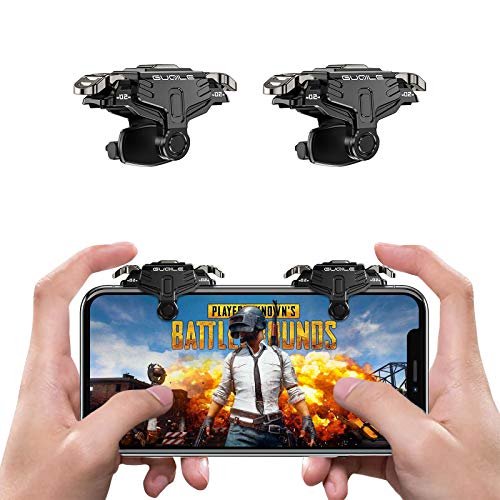 Newseego PUBG Mobile Game Controller Trigger,Desencadenadores de Controladores de Juegos Móviles PUBG[Versión Actualizada],Sensibilidad Disparador Móvil Apuntar y Disparar Teclas para PUBG-Negro